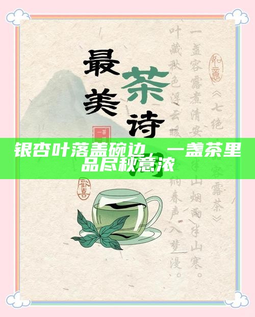 茶韵蓉城，以茶为舟，漂泊至温柔港湾
